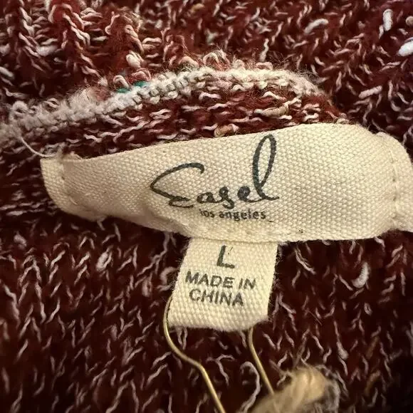 Easel Women’s Large Southwestern Pullover Sweater - Picture 5 of 7